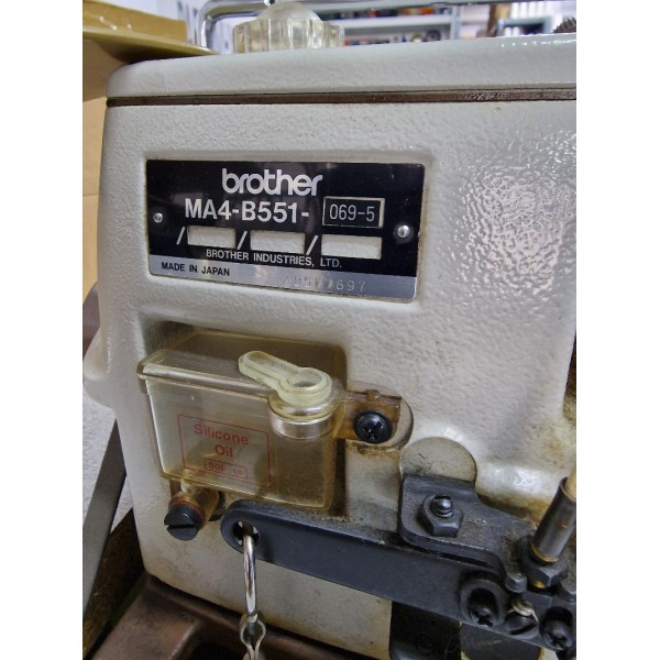 Κοπτοράπτης Μεταχ.  BROTHER MA4-B551  2 σε 1  (Μηχανισμός Σούρας) 5-ΚΛΩΣΤΕΣ Made in JAPAN ΜΕΤΑΧΕΙΡΙΣΜΕΝΕΣ ΡΑΠΤΟΜΗΧΑΝΕΣ