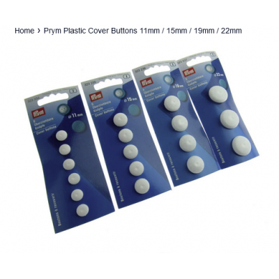 Κουμπιά Ντυτά Plastic 22mm 323237 Prym