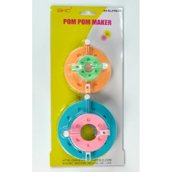 Δακτυλίδια για Pom Pom 4 sizes Pompom maker  SKC POM POM MAKER 