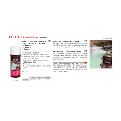 Spray Pulitex 400ml - Καθαριστικό & Λιπαντικό Κεντητικής Μηχανής