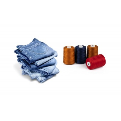 Κλωστη για Jeans - Workwear Turkot  No.50   3-κλώνη  -  480 χρώματα 