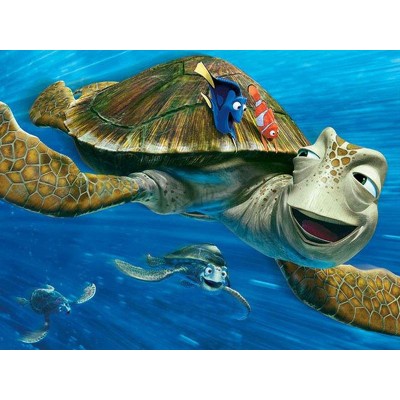 Diamond Painting Art Nemo,Dory & χελώνα στο βυθο 20cm x 30cm