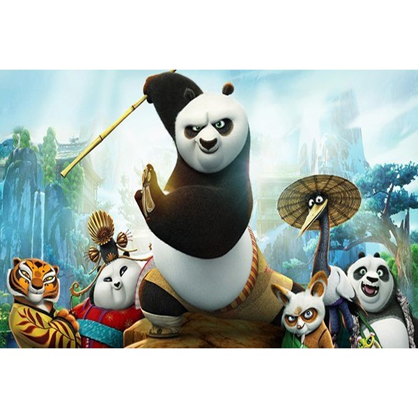 Diamond Painting Art Kung Fu Panda  20cm x 30cm 20X30cm