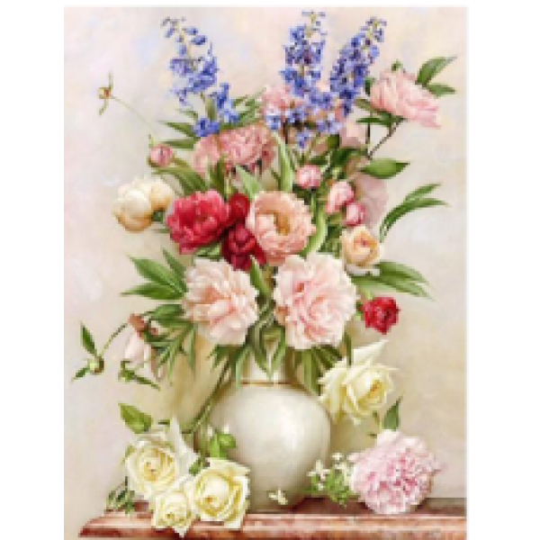 Diamond Painting Art Λουλούδια σε βάζο  40cm X 30cm 40x30cm