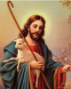 Diamond Painting Art Ιησούς Χριστός που κρατά ένα αρνάκι 30cm x 30cm 30x30cm