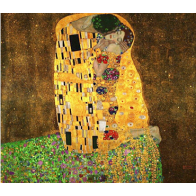 Diamond Painting Art Πίνακας the Kiss του ζωγράφου Klimt 30cm x 30cm