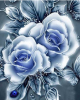 Diamond Painting Art Τριαντάφυλλα Μπλε 30cm x 30cm 30x30cm