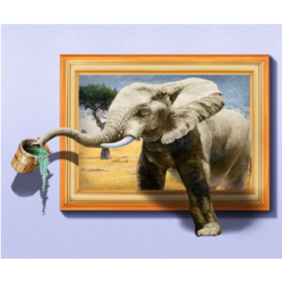 Diamond Painting Art Ελέφαντας 30cm x 30cm