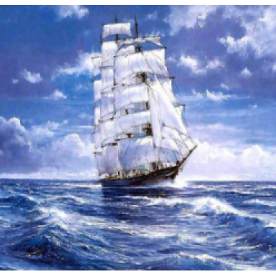 Diamond Painting Art Πλοίο στη θάλασσα 40cm X 40cm