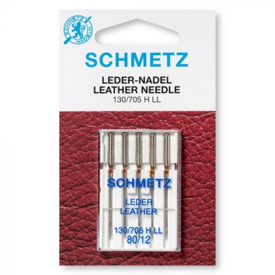 Βελόνες Οικιακής Ραπτομηχανής Schmetz Leather 80/12